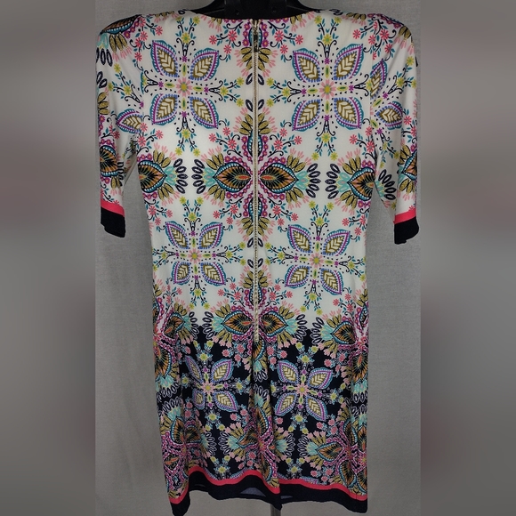 Eliza J Dress Womens Size 2 Paisley Print Jersey Shift NWT - Picture 11 of 12